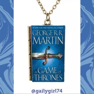 4 FOR $20 Game of Thrones Book Brass Necklace